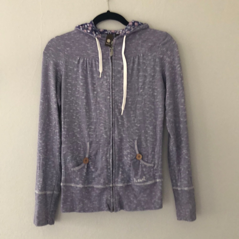 Element heather purple hoodie